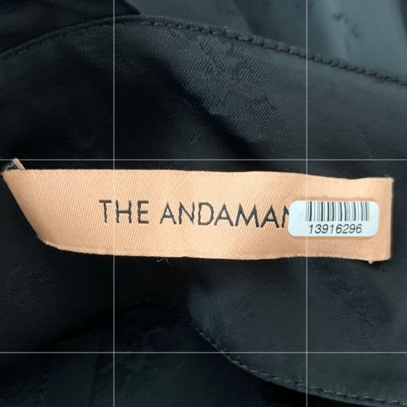 Andamane Dress Hope Mini Black Jacquard Print 2 - Picture 8 of 12